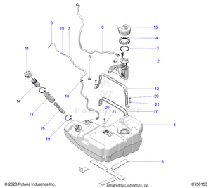 Fuel System, Std. - Z25r4d2kak/aj/am (c750153) Schematic