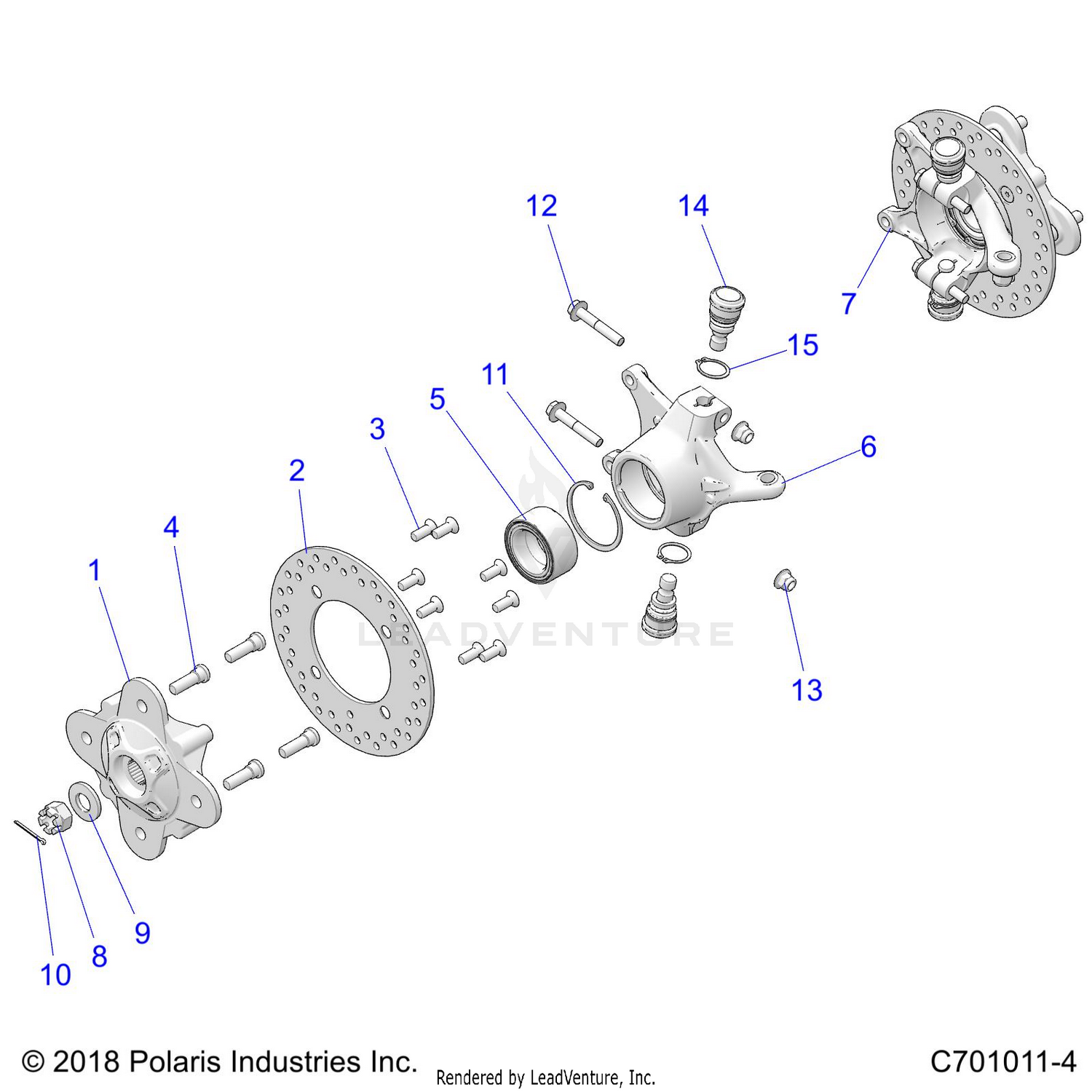 SUSPENSION, FRONT CARRIER - Z24A5E87A5(C701011-4)