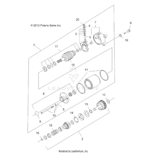 Engine, Starting System (built 6/03/12 And Before) - A12ea32aa (49atvstarter12sp500) Schematic