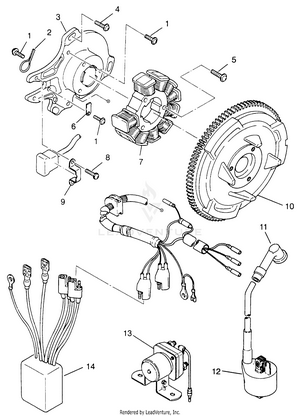 Magneto Assembly Xplorer 400l W969140 (4935983598d006) Schematic