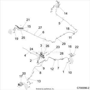 Brakes, Brake Lines And Master Cylinder - Z19vge99ak/aw/bk/bw (c700096-1) Schematic