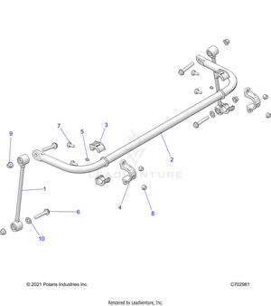 Suspension, Rear Stabilizer Bar - Z22gae92aj/bj/gak92ap/bp/gav92ap/bp (c702981) Schematic