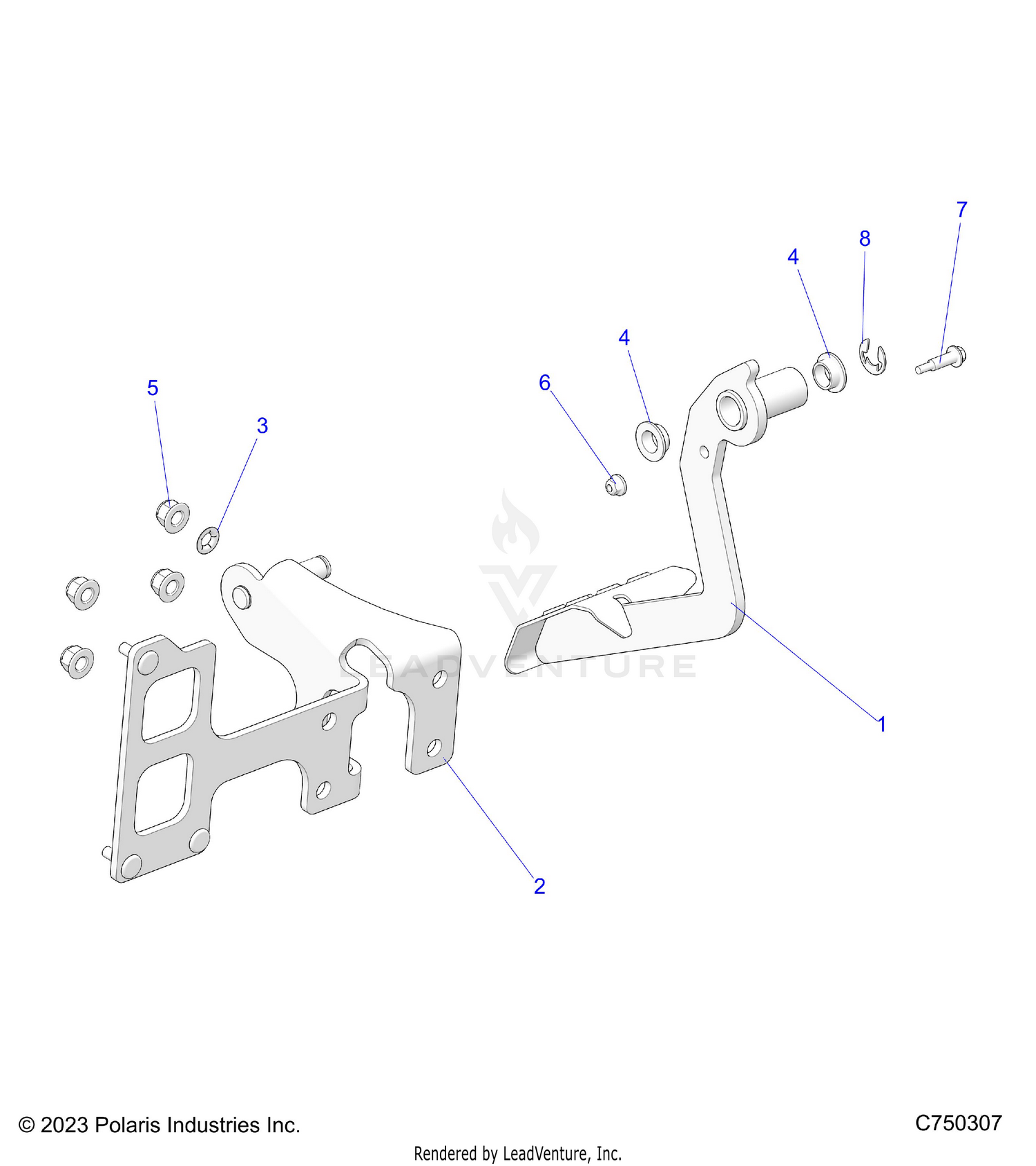 BRAKES, PEDAL - Z26ASE99P5 (C75307)