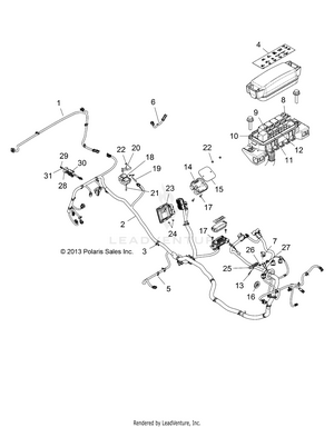 Electrical, Wire Harness - Z15vde99fv (49rgrharness14rzr1ki) Schematic