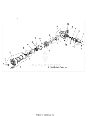 Drive Train, Front Gearcase Internals - R15rma57fa (49rgrgearcase1333391) Schematic