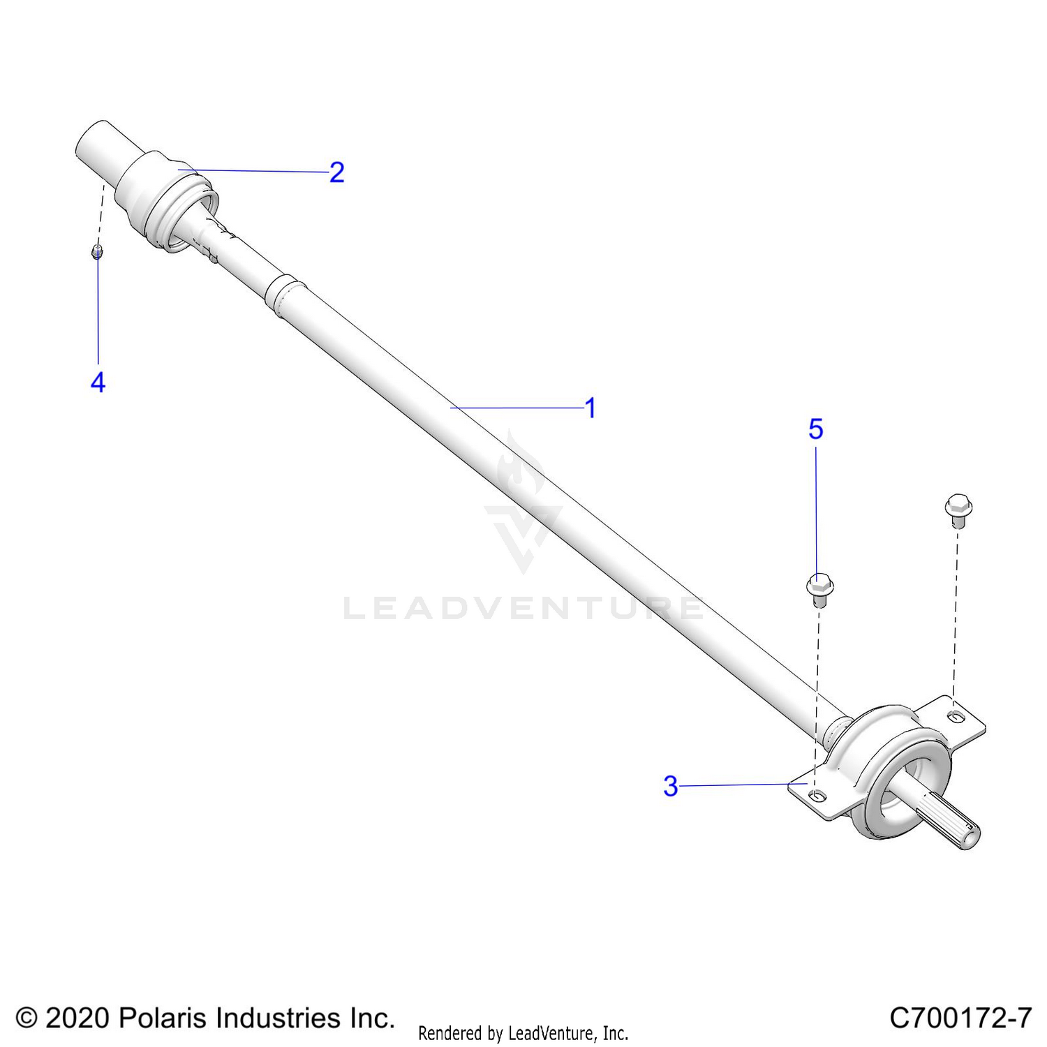 DRIVE TRAIN, REAR PROP SHAFT - G22GXJ99AC/AJ/BC/BJ (C700172-7)