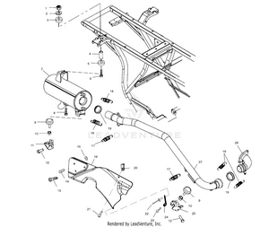 Exhaust System - A01aa32aa (4963816381a009) Schematic