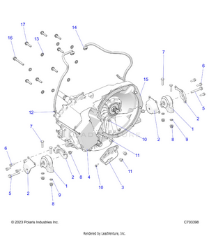 Drive Train, Gearcase, Main, Mounting - Z24rmd2kah/al/bh/bl (c703398) Schematic