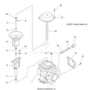 Engine, Carburetor Upper - A09lh27ax/az (49atvcarbupper08sp300) Schematic