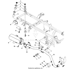 Exhaust System - A01ch50aa (4964466446a011) Schematic