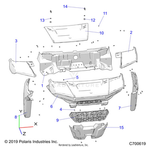 Body, Hood And Front Fascia - R24taa99a1/b1 Tae/a1/b1/ad/bd/am/bm/a9/b9 (c700619) Schematic