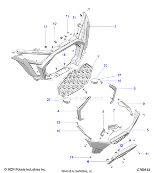 Body, Front Bumper - Z25x4e92a4/b4 (c750613) Schematic