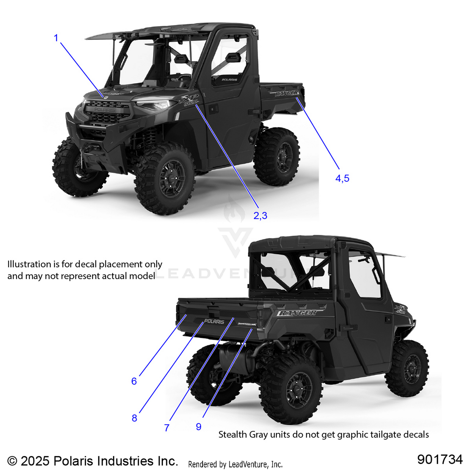 BODY, DECALS, GRAPHIC - R26RRY99A9/AF/AH/AB/AS/B9/BH/BB/BS (901734)