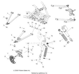 Suspension, Front - A10gj52aa (49atvsuspfrt09out450) Schematic
