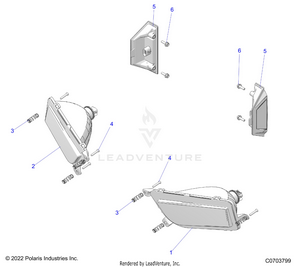 Electrical, Headlights And Taillights - G23gmk99a/99b (c0703799) Schematic