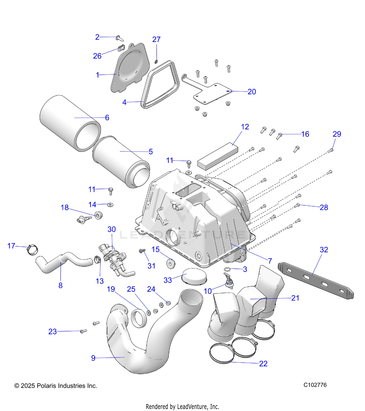 ENGINE, AIR INTAKE - A26SXM95AR (C102776)