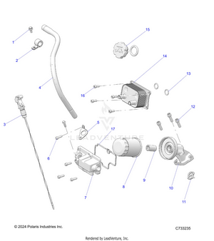 Engine, Dipstick And Oil Filter - R25rry99as/bs/al/bl/ap/bp/a9/b9/af/bf/ak/bk (c733235) Schematic