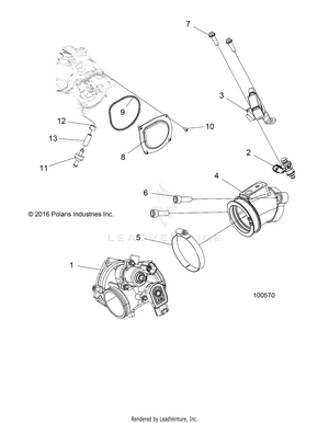 Engine, Throttle Body And Fuel Rail - A19sea50b1/b7/see50b7/b3/seg50b4 [100570] Schematic