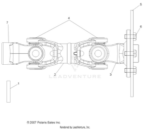 Drive Train, Rear Prop Shaft - R09wh68ac/ag/ah/al/ar/az (49rgrshaftproprr08500) Schematic