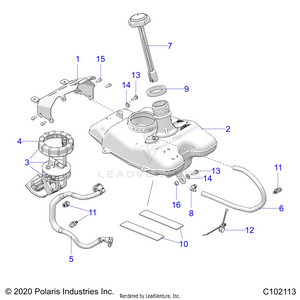 Fuel System, Fuel Tank Asm. - A21hbb07a3/a7/b3/b7 (c102113) Schematic