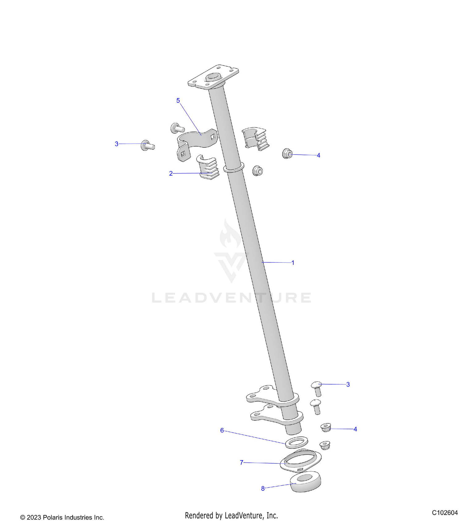 STEERING POST - A26SEA57A1/A4/A6 (C102604)