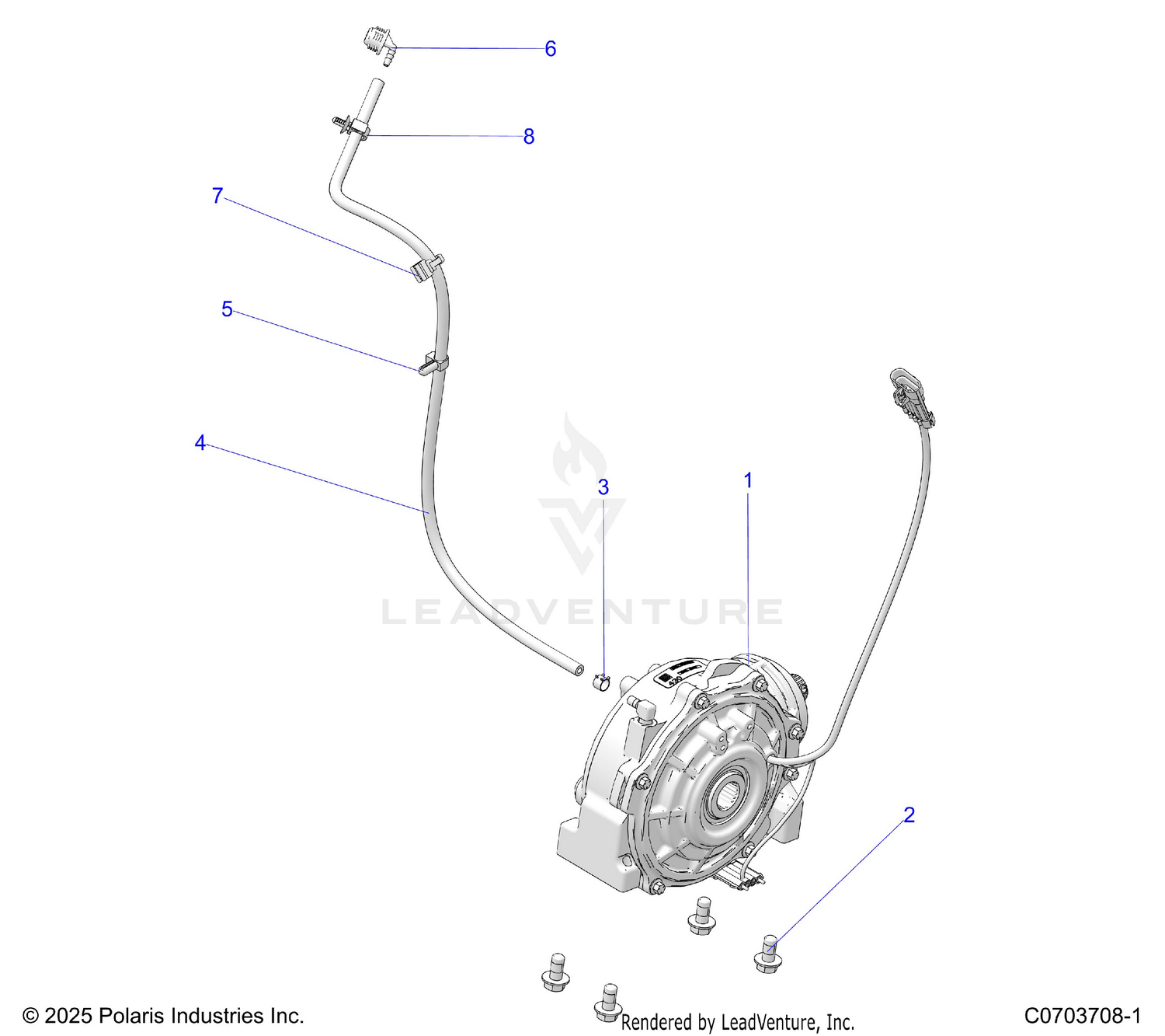 DRIVE TRAIN, FRONT GEARCASE MOUNTING