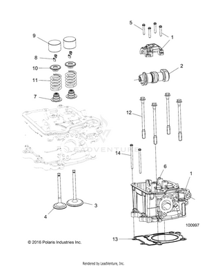Engine, Cylinder Head, Cam And Valves - A19sea50b1/b7/see50b7/b3/seg50b4 [100997] Schematic