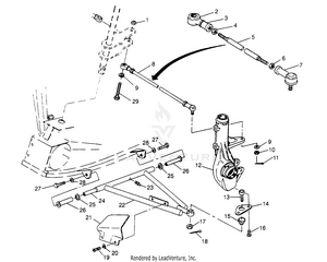 A-arm/strut Mounting 6x6 300 W948730 (4926792679b007) Schematic