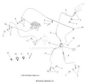 Brakes, Lines And Assembly - A12ea32aa (49atvbrakeline11tblzr) Schematic