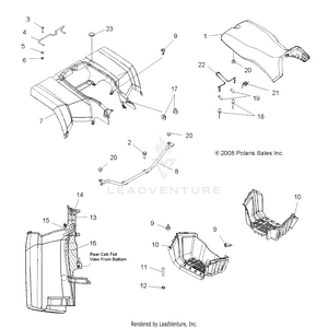 Body, Rear Cab And Seat - A09cl76aa (49atvcabrr096x6) Schematic