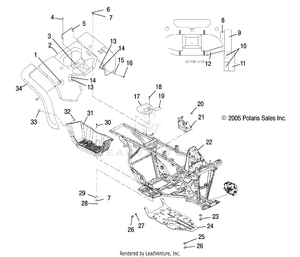 Cab, Rear - A06cd32aa/ab/ac (4999201699920169a03) Schematic