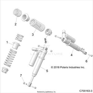 Suspension, Front Shock Mounting - Z19vpl92ak/bk/ar/br/am/bm (c700163-3) Schematic