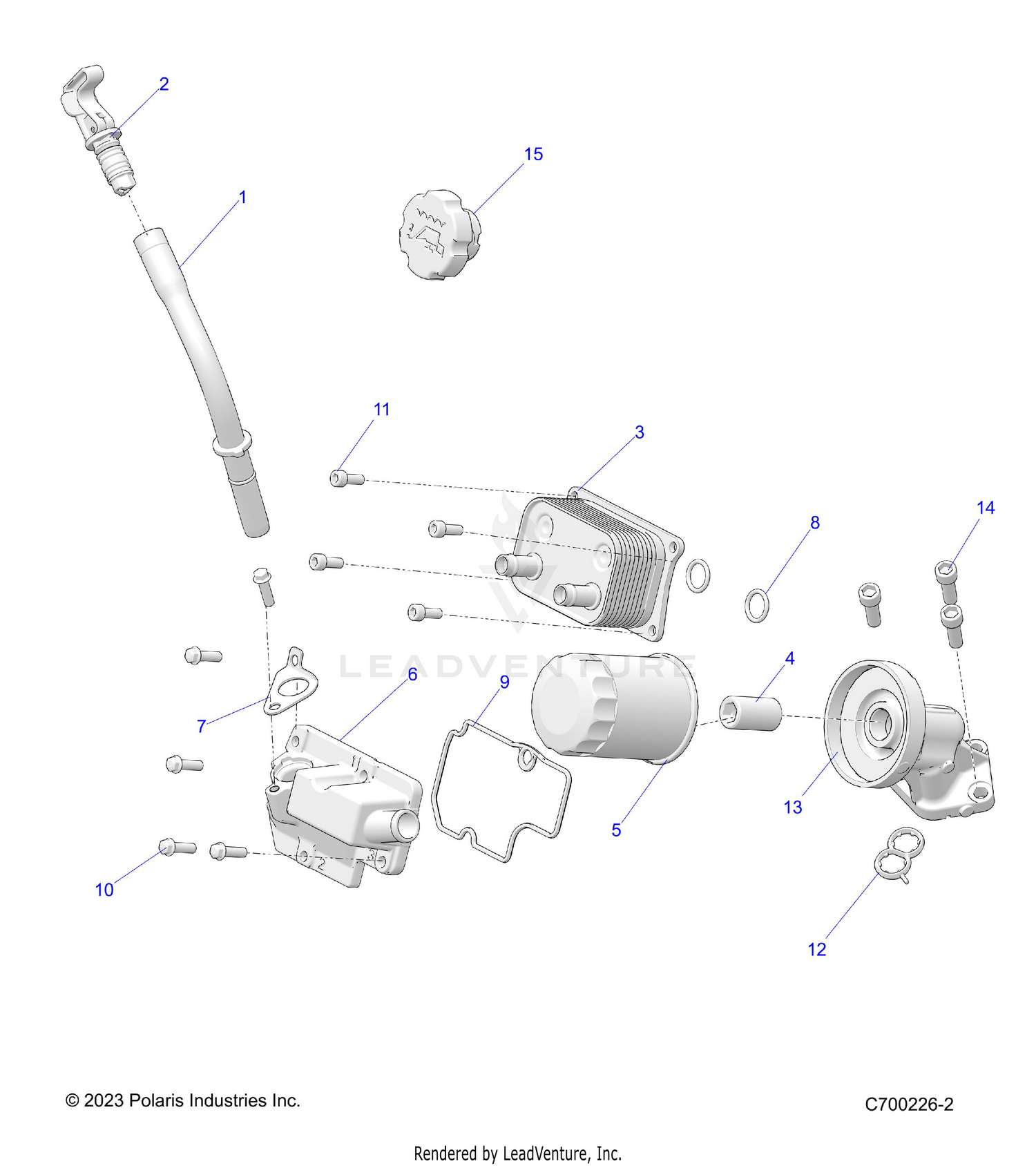 ENGINE, DIPSTICK & OIL FILTER - R26RSE99A9/B9/AF/BF/AH/BH/AB/BB/AS/BS (C700226-2)