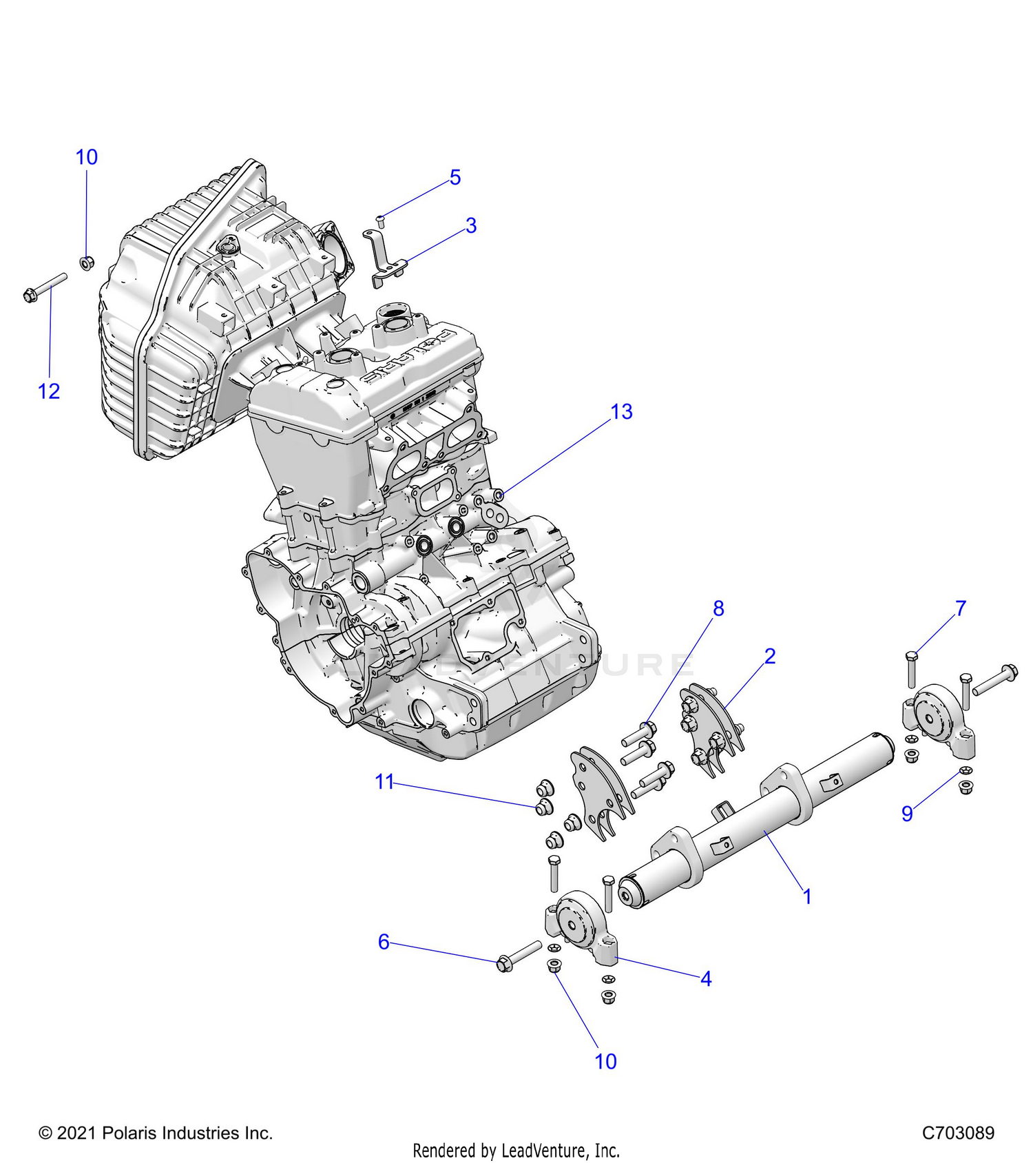 ENGINE, MOUNTING & LONG BLOCK - Z26NEX99A4/B4/A6/B6 (C703089)