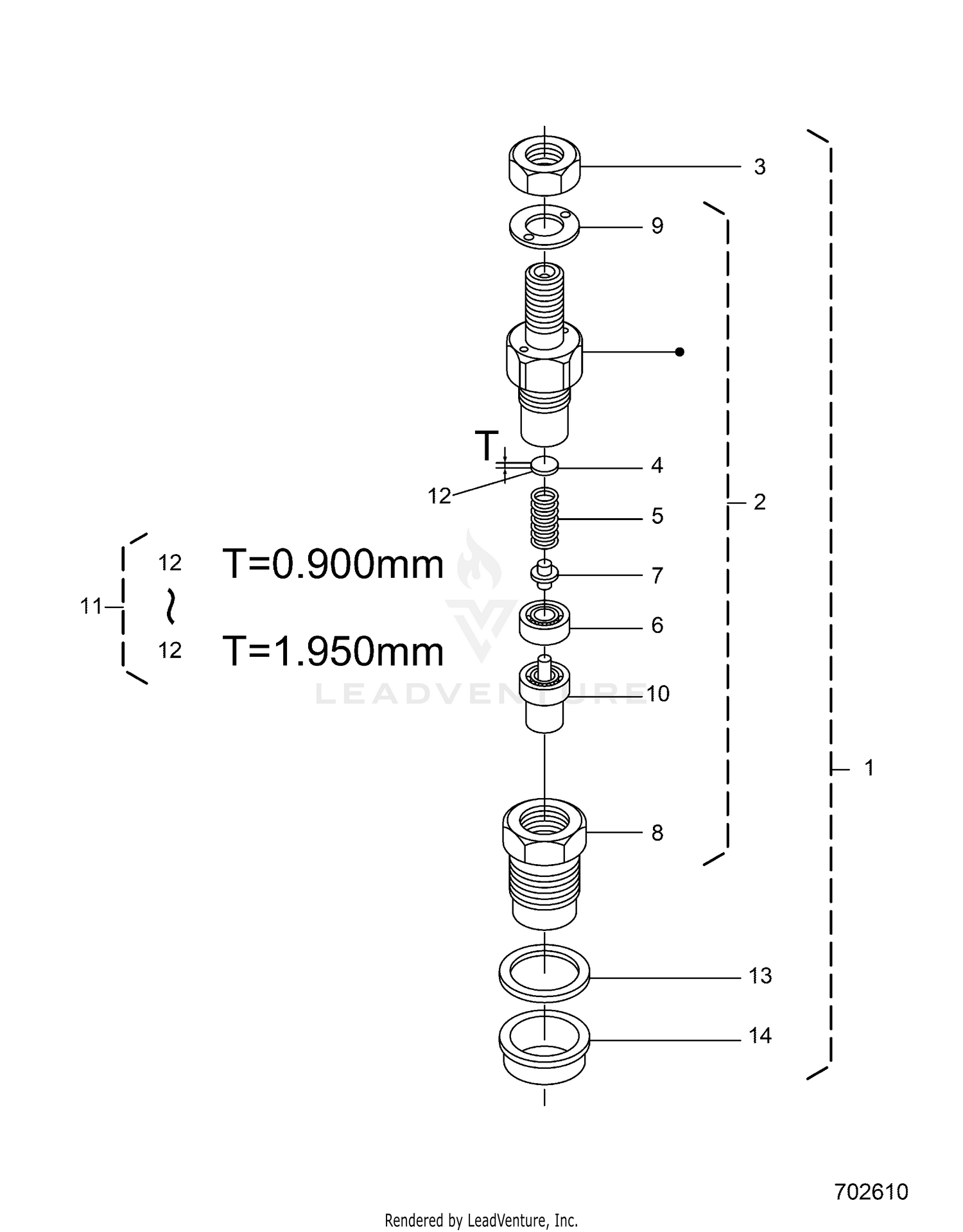 ENGINE, NOZZLE HOLDER (COMPONENT PARTS) - D21BBPD4B4 (702610)