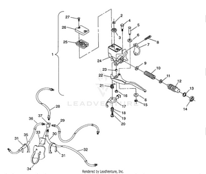 Controls - Master Cylinder/brake Line Sportsman 4x4 / W938039 (4926382638021a) Schematic
