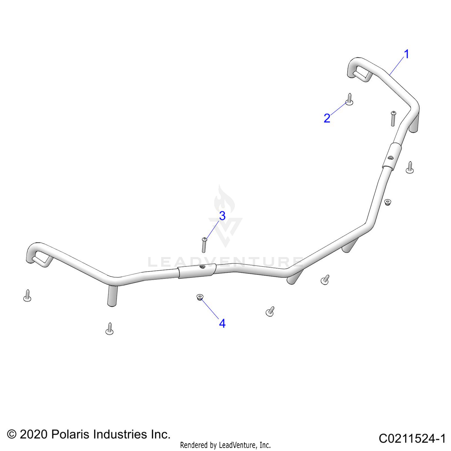 BODY, FRONT RACK EXTENDERS - A26SEA57F1/C1/C4/E1/E4 (C0211524-1)