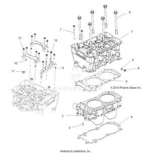 Engine, Cylinder And Head - R15rte87fa (49rgrcylinder11rzr875) Schematic