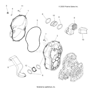 Body, Clutch Cover - A10zx85ak/al/as/at/ax (49atvclutchcvr10spxp550) Schematic
