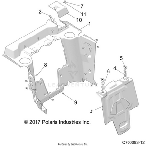 Body, Rear Closeoff - Z19vge99ak/aw/bk/bw (c700093-12) Schematic