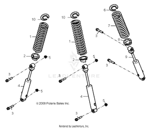 Suspension, Shocks - A09fa09aa/ab (49atvsusp08out90) Schematic