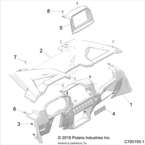 Body, Dash And Glovebox - Z20pal92ag/ap/bg/bp/lg/g92ag/ap/lg  (c700155-1) Schematic