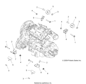 Engine, Mounting - A10zx85ak/al/as/at/ax (49atvenginemtg10spxp850) Schematic