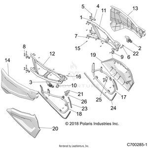 Body, Doors, Front - Z19vpl92ak/bk/ar/br/am/bm (c700285-1) Schematic
