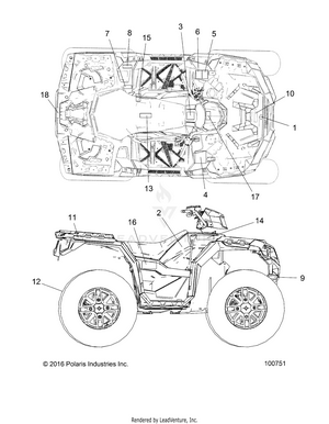 Body, Decals - A17sxa85a1/a7/sxe85ab/am/as/a9 (100751) Schematic
