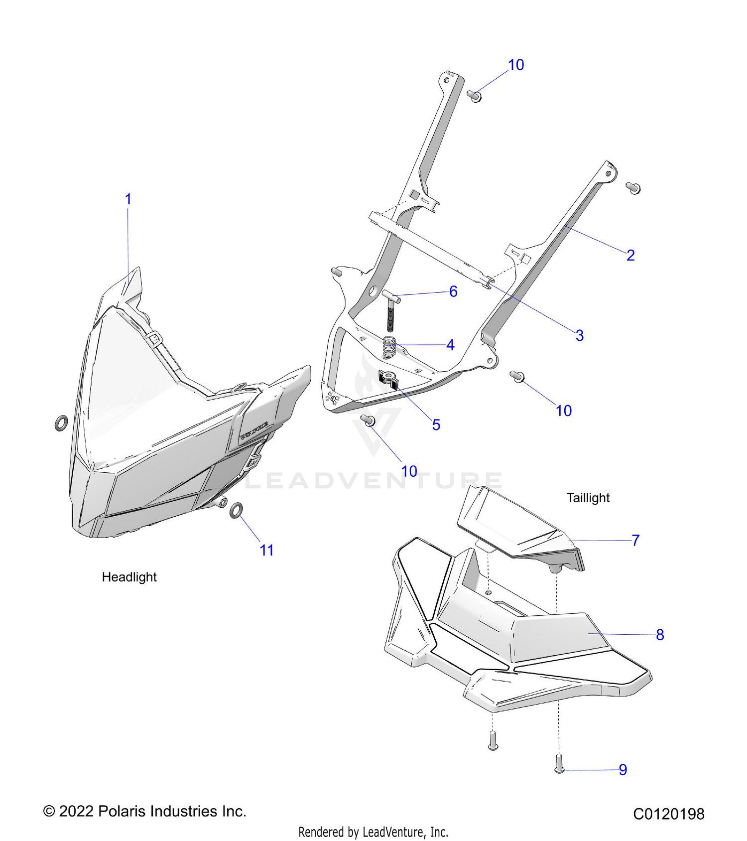 ELECTRICAL, HEADLIGHT and TAILLIGHT - S26TLF9FSL (C0120198)