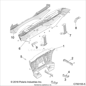 Body, Rear Bumper - Z20pal92ag/ap/bg/bp/lg/g92ag/ap/lg (c700155-5) Schematic
