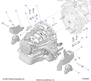 Drive Train, Transmission Mounting - R25xaw1rb9/bd/bm (c730993) Schematic