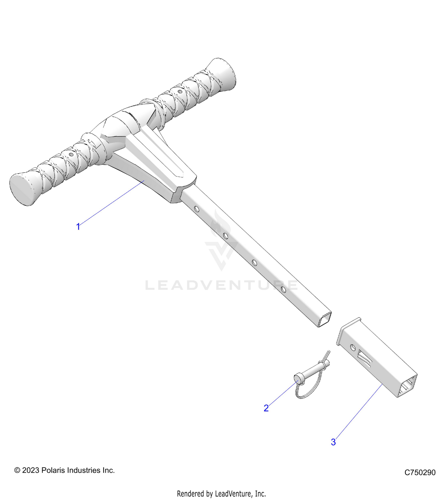 BODY, GRAB BAR, PASSENGER - Z26ASE99P5 (C750290)