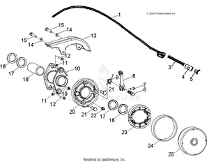 Brakes, Rear - A09fa09aa/ab (49atvbrakerr08out90) Schematic